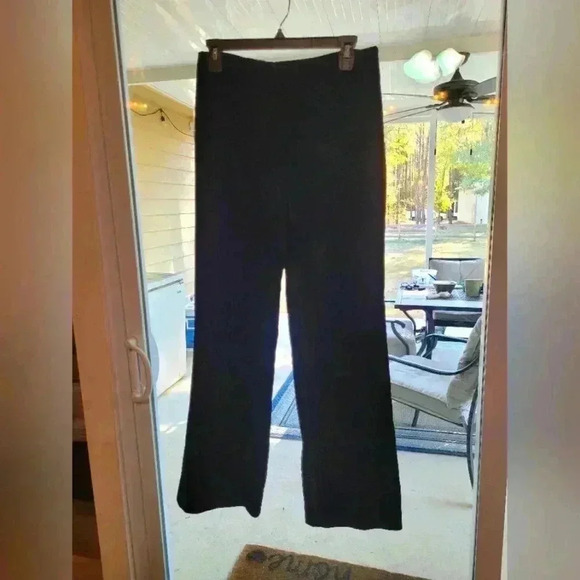 Sz Small Jenn Isaac women's wide leg black pants perfect winter work look $17 - Picture 1 of 3